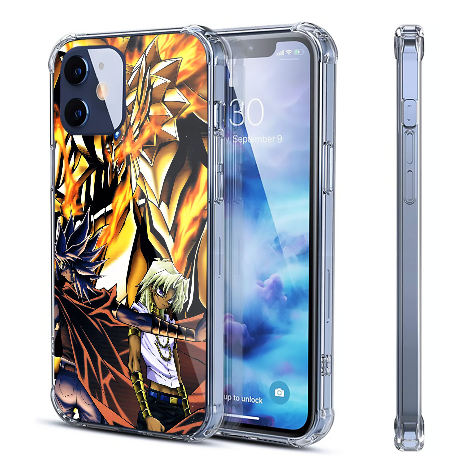 （画像用） 遊☆戯☆王 Yu-Gi-Oh! 【iPhone 12シリーズ対応】透明スマホケース（クリアソフトケース）